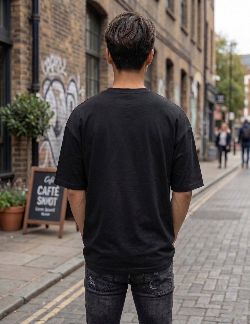 Angry Teddy Bear Graphic Oversized T-Shirt – Black Streetwear Cotton Tee for Men & Women